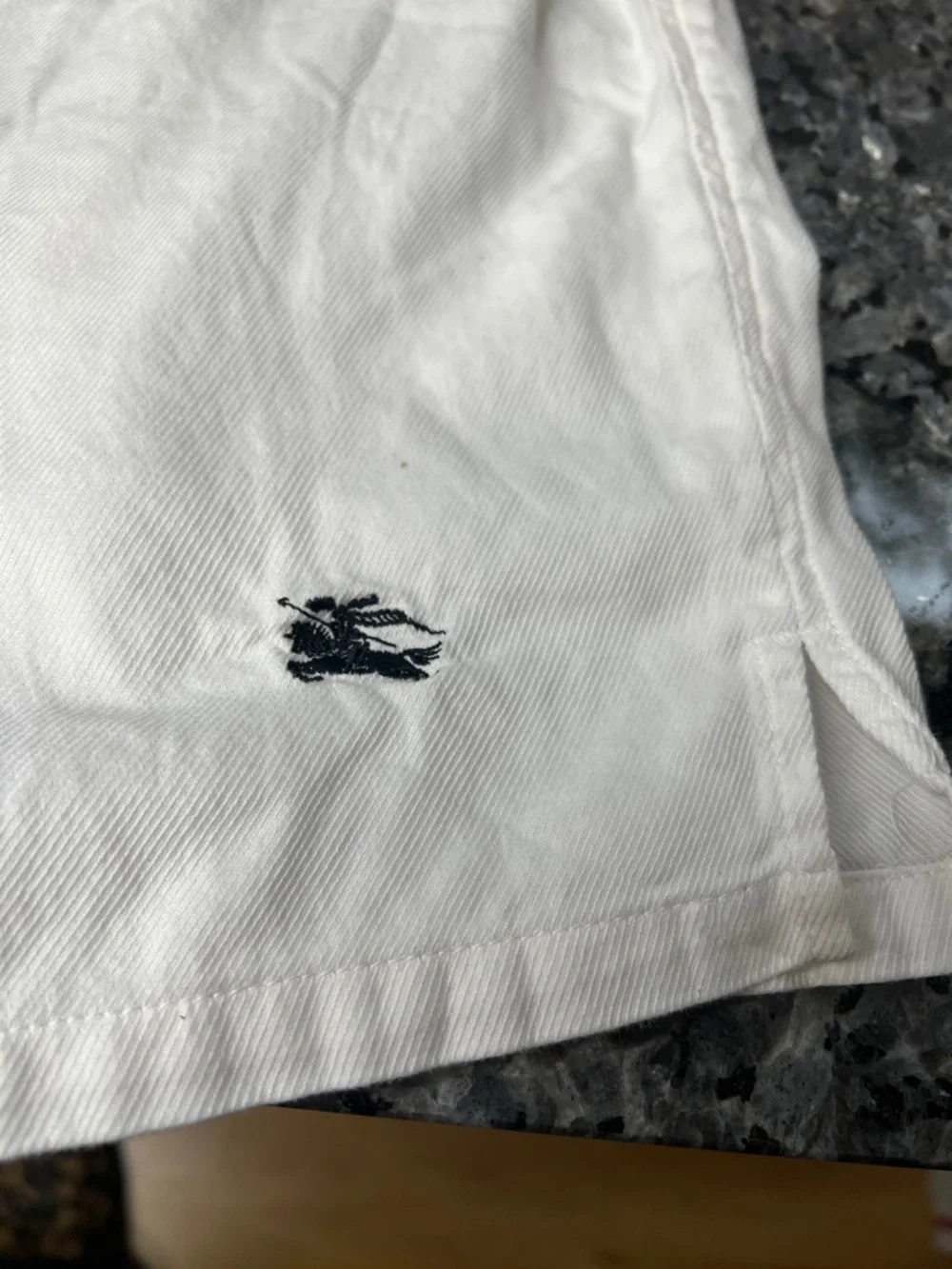 Burberry Sz XL 100% Cotton Men’s White Shorts Boxers Underwear - Unworn